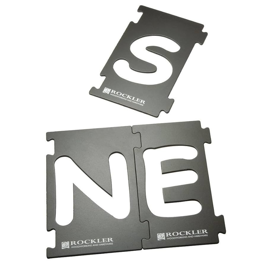 Rockler Interlock Signmaker's Template Kit, Comic Sans Font